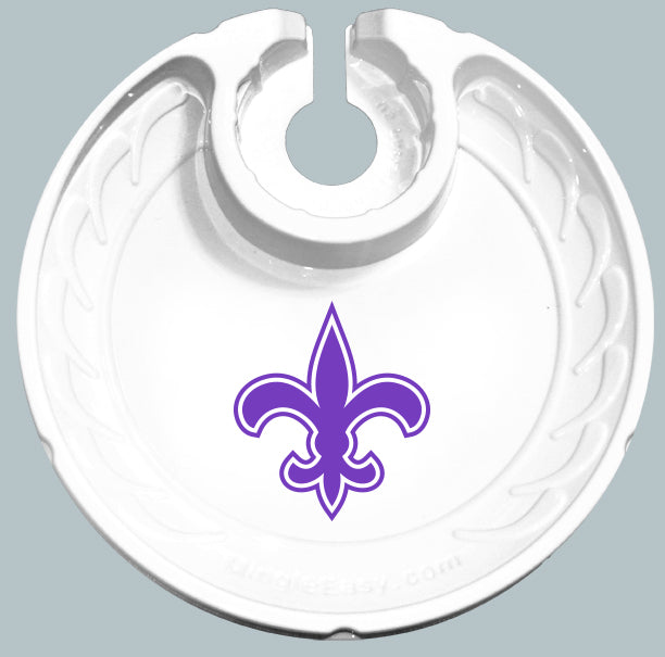 Fleur de Lis Purple ( Box of 6 Plates)